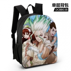 Dr.STONE Cartoon Custom Design Cosplay Cartoon Waterproof Anime Backpack Bag