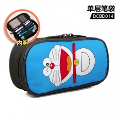 Doraemon Cartoon Pattern Single Layer Nylon Waterproof Pencil Bag