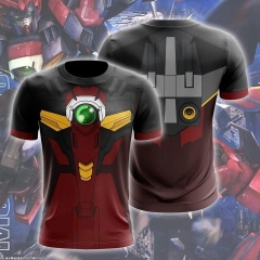 7 Styles Mobile Suit Gundam Cartoon Cosplay For Adult 3D Printing O-neck Anime T-shirt