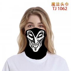 18 Styles The Joker Cool Pattern Polyester Anime Magic Turban+Face Mask
