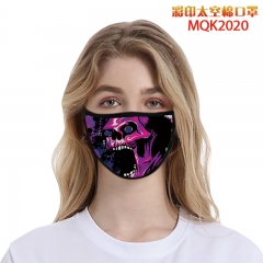 8 Styles Skull Skeleton Pattern Anime Color Printed Space Cotton Mask