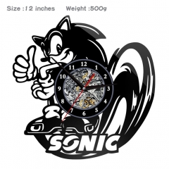 Sonic PVC Anime Wall Clock Wall Decorative Picture