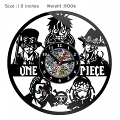 One Piece PVC Anime Wall Clock Wall Decorative Picture