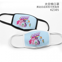 2 Styles My Little Pony Anime Mask Black /White Earloop Customizable New Style Dust-proof Mask