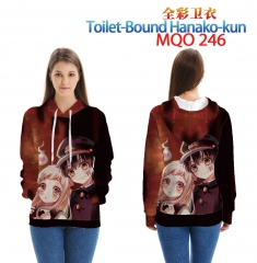7 Styles Toilet-Bound Hanako-kun Cartoon Color Printing Patch Pocket Hooded Anime Hoodie (European Size)