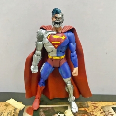 2 Styles 7inches Superman Movie Plastic Statue Anime PVC Action Figure Toy