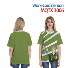 2 Styles Demon Lord Custom Design Game Cosplay 3D Printing Short Sleeve Casual T-shirt