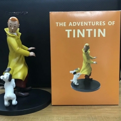 The Adventures of Tintin Adventure Movie figure Plastic Statue Anime PVC Action Figure Toy 18cm