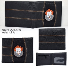 2 Styles Stephen King's It Movie Cosplay PU Short Folding Purse Anime Coin Wallet