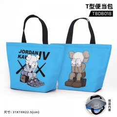 KAWS Nylon Material Aluminum Foil Single Hand Bag Anime Bento Bag