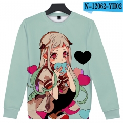 8 Styles For Adult and Children Toilet-Bound Hanako-kun Cartoon Cosplay Polyester 3D O-neck Anime Hoodies