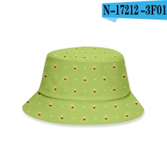 17 Design Fruit Pattern Fashion Unisex For Adult Children 3D Printing Cotton Anime Bucket Hat