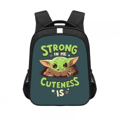 14 Styles Star Wars Yoda Pattern High Capacity For Student Customized Anime Backpack Bag