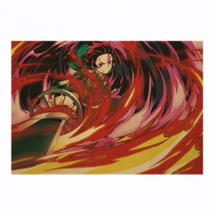 Demon Slayer : Kimetsu no Yaiba Manga Anime Placard Home Decoration Retro Kraft Paper Anime Poster