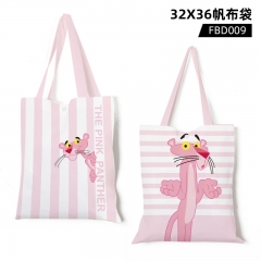 Pink Panther Customizable Cartoon Color Printing Single Shoulder Anime Shopping Bag