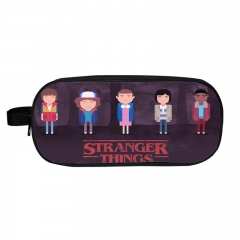 20 Styles Stranger Things For Student Double Layer Polyester Anime Pencil Bag