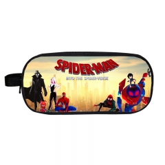 20 Styles Spider Man For Student Double Layer Polyester Anime Pencil Bag