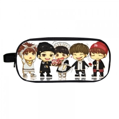 14 Styles K-POP BTS Bulletproof Boy Scouts For Student Double Layer Polyester Anime Pencil Bag