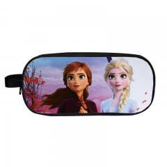 19 Styles Frozen Movie For Student Double Layer Polyester Anime Pencil Bag
