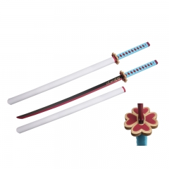 Demon Slayer: Kimetsu no Yaiba Kanroji Mitsuri Sword PU Material Plastic Sheath Anime Foam Sword Weapon (104CM)