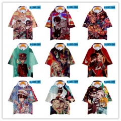 16 Styles For Adult Toilet-Bound Hanako-kun Cartoon 3D Printing Polyester Loose Anime Hooded T-shirt