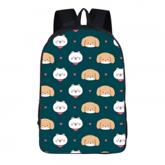 15 Styles Cute Animal For Teenager Colorful Printing Polyester School Bag Anime Backpack Bag