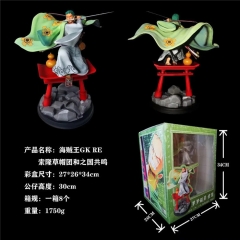 GK Model One Piece Roronoa Zoro Plastic Statue Collectible Anime PVC Figures 30cm