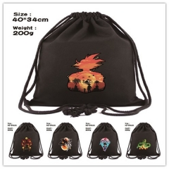 5 Styles Dragon Ball Z Anime Canvas Drawstring Bag