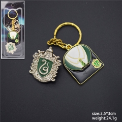 8 Styles Harry Potter Fashion Jewelry Anime Alloy Keychain + Brooch