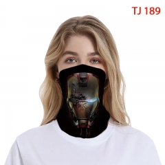14 Styles Marvel Movie Hero Pattern Fashion Polyester Multifunctional Anime Magic Turban+Face Mask