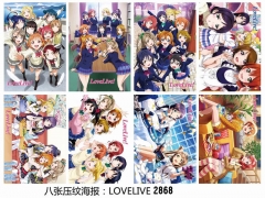 LoveLive Decorative Wall Collection Printing Paper Anime Poster (Set)