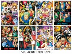 One Piece Decorative Wall Collection Cartoon Printing Paper Anime Poster (Set)