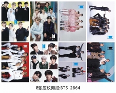K-POP BTS Bulletproof Boy Scouts Decorative Wall Collection Printing Paper Anime Poster (Set)
