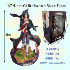 Naruto GK Akatsuki Uchiha Itachi 1:7 Character Model Toy Anime PVC Figure 33cm