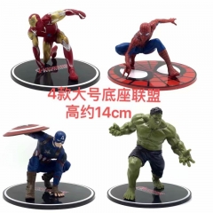 14cm 4pcs/set The Avengers Movie PVC Figure Toy