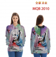 14 Styles Suicide Squad Movie Pattern Color Printing Patch Pocket Hooded Anime Hoodie