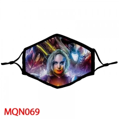 18 Newest Styles Marvel's The Avengers Movie Pattern Space Cotton Anime Face Mask (Can Put Filter)