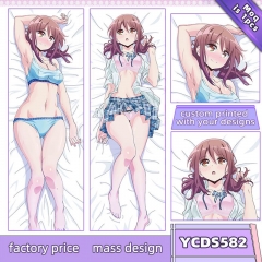 3 Sizes Harukana Receive Cartoon Sexy Pattern Customizable Anime Long Pillow