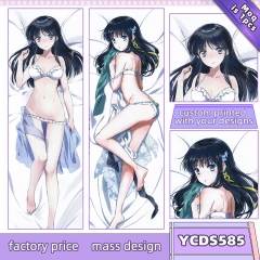 3 Sizes Mahouka Koukou no Rettousei Cartoon Sexy Pattern Customizable Anime Long Pillow