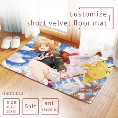 3 Styles 2 Sizes Card Captor Sakura Cartoon Pattern Short Velvet Material Anime Carpet Floor Mat