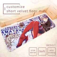 2 Styles Kantai Collection Cartoon Pattern Short Velvet Material Anti-skidding Anime Carpet Long Floor Mat 60*160CM