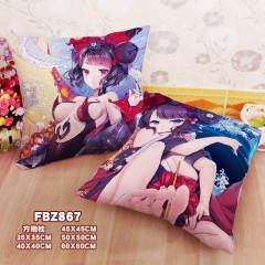 9 Styles Fate Grand Order Cartoon Cosplay Decorative Chair Cushion Cartoon Anime Square Pillow