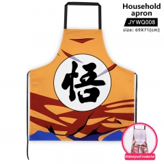 Dragon Ball Z Cartoon Pattern For Kitchen Waterproof Material Anime Household Apron