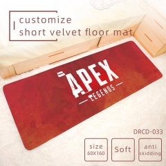2 Styles Apex Legends Game Pattern Short Velvet Material Anti-skidding Anime Carpet Long Floor Mat 60*160CM