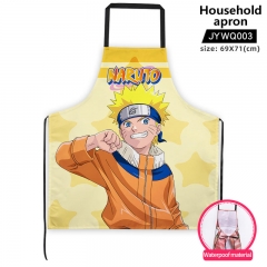 Naruto Cartoon Pattern For Kitchen Waterproof Material Anime Household Apron