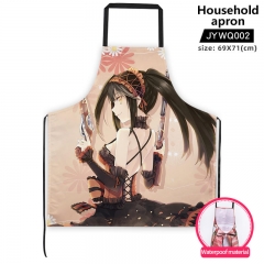 Date A Live Cartoon Pattern For Kitchen Waterproof Material Anime Household Apron