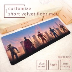 2 Styles Marvel's The Avengers Movie Pattern Short Velvet Material Anti-skidding Anime Carpet Long Floor Mat 60*160CM