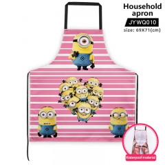 Despicable Me Cartoon Pattern For Kitchen Waterproof Material Anime Household Apron