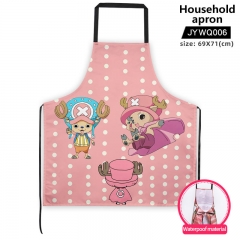One Piece Cartoon Pattern For Kitchen Waterproof Material Anime Household Apron