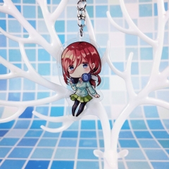 15 Styles The Quintessential Quintuplets Cartoon Two Sides Laser Design Acrylic Anime Keychain